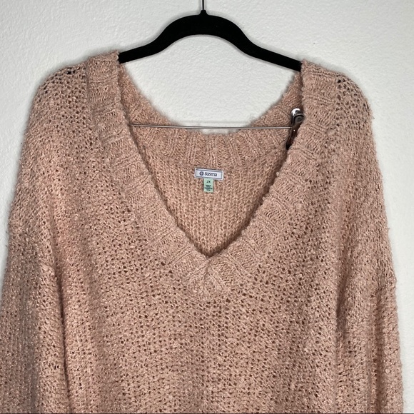 Susina Boucle Knit V-Neck Sweater 2X - Picture 3 of 9